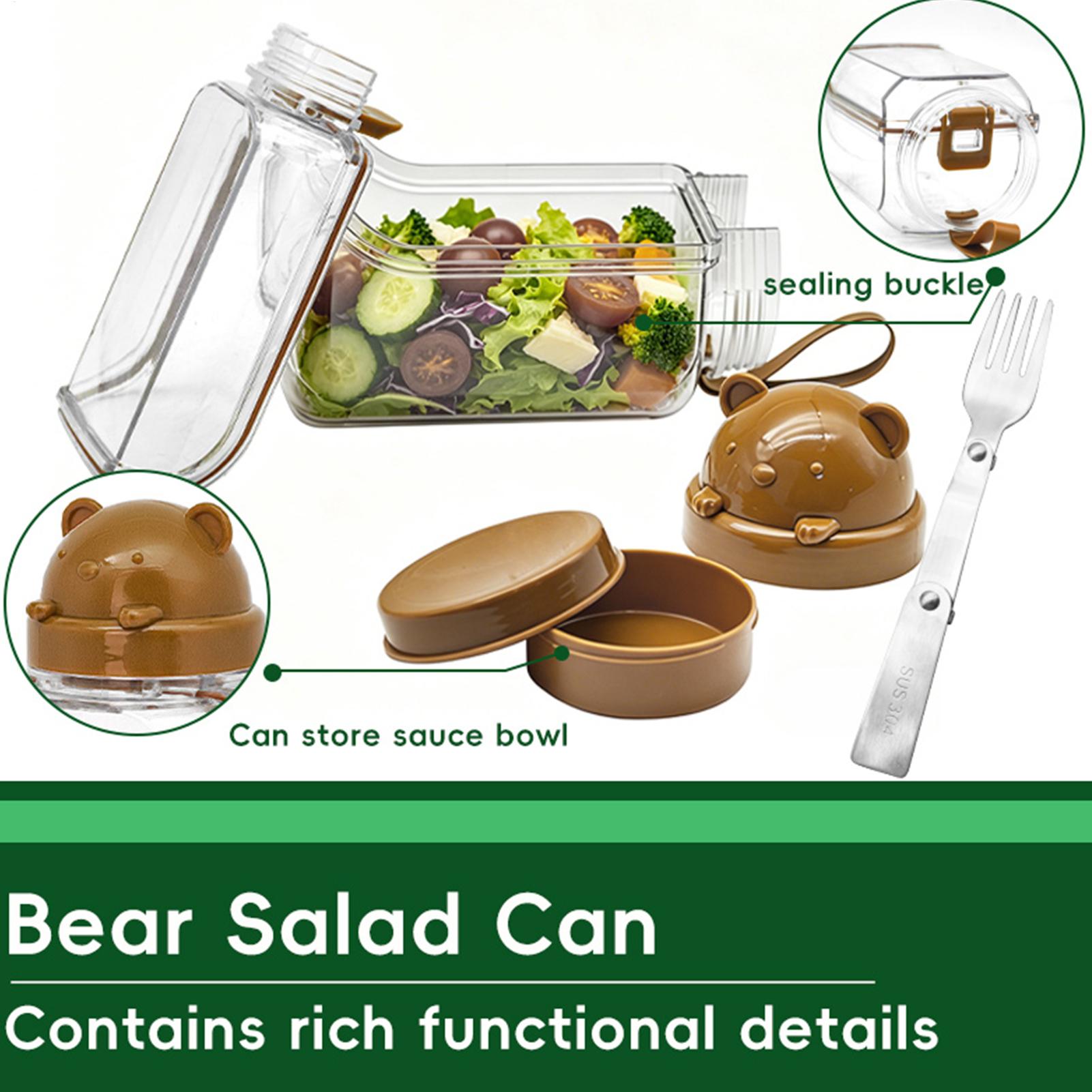 Meal Prep Gym - Meal-Prep-Gläser, transparenter Lebensmittelbehälter, Salatbehälter für Mittagessen,
