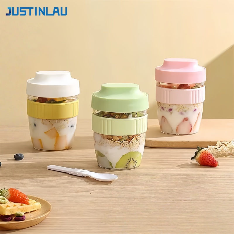 Meal Prep Soup - JUSTINLAU Tragbarer Frühstücks- und Obstbehälter mit
