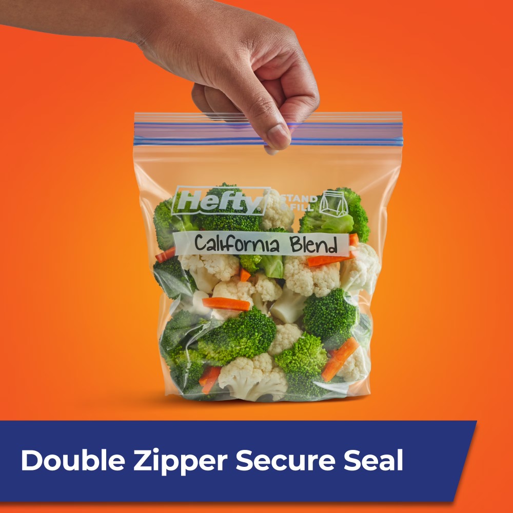 Meal Prep Ziplock - 50 Stück robuste, wiederverschließbare Gefrierbeutel mit