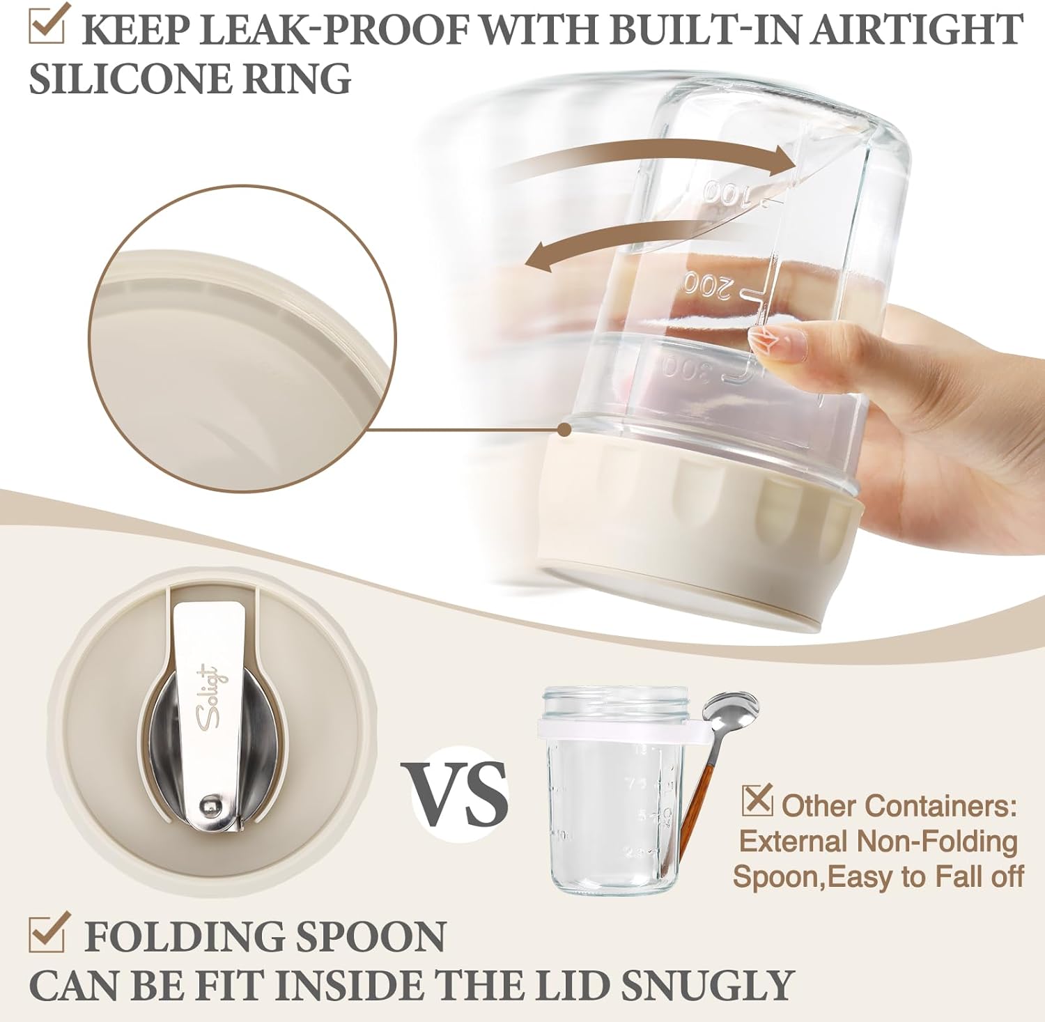 16oz Glasbehälter für Overnigh – Meal Prep Yogurt Parfait Bewertung und Preis