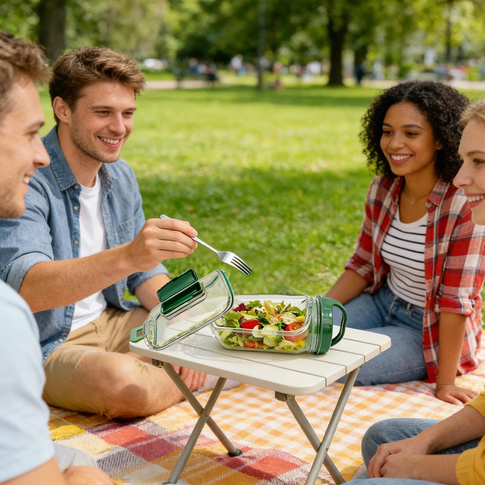 Salatbehälter mit Seitenöffnun – Meal Prep Gym Bewertung und Preis