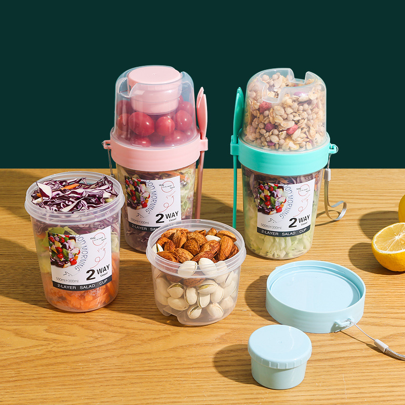Salat-Haferflockenbecher, 500  – Meal Prep Gym Bewertung und Preis