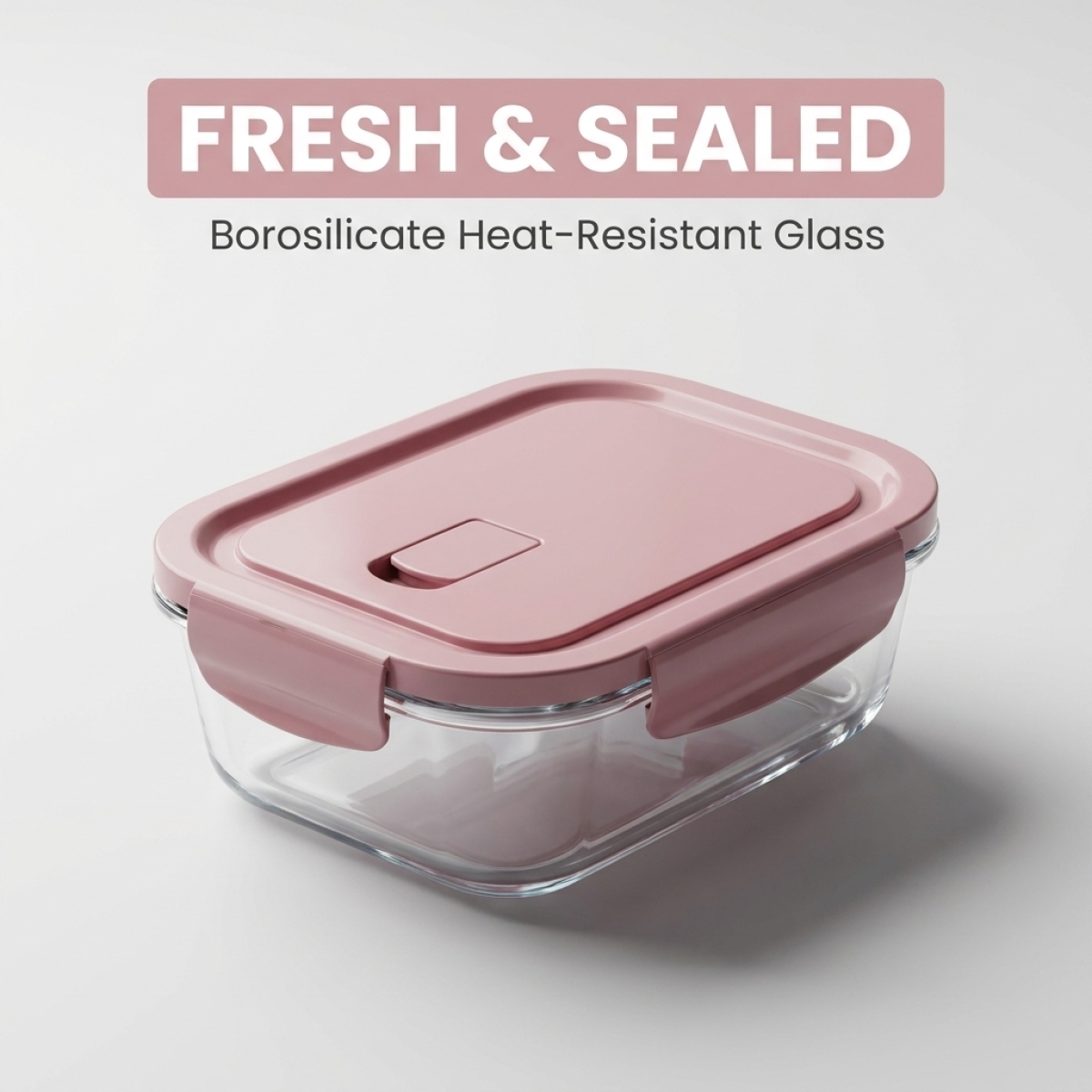 1040ML Rosa Glas-Lebensmittelb – Meal Prep Gym Bewertung und Preis