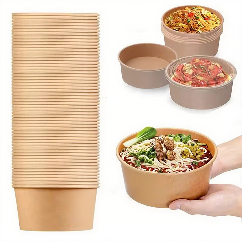 Runde Schüsseln aus Kraftpapie – Meal Prep Noodles Bewertung und Preis
