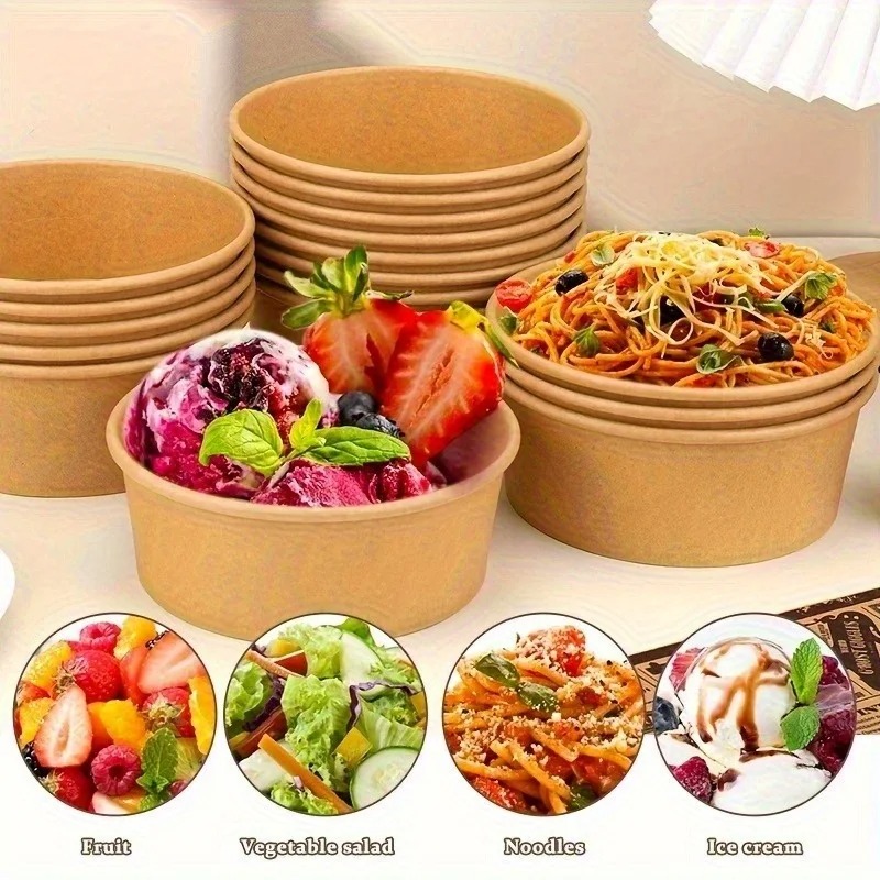 10/20 Stück Kraftpapier-Rundsc – Meal Prep Noodles Bewertung und Preis