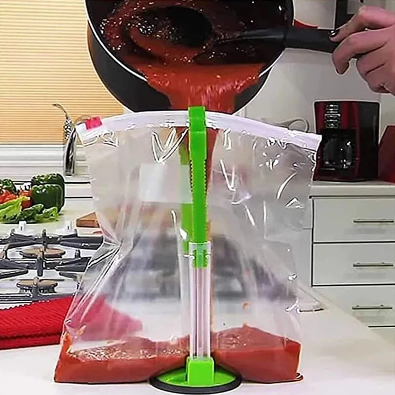 Verstellbarer Baggy-Rack-Halte – Meal Prep Ziplock Bewertung und Preis