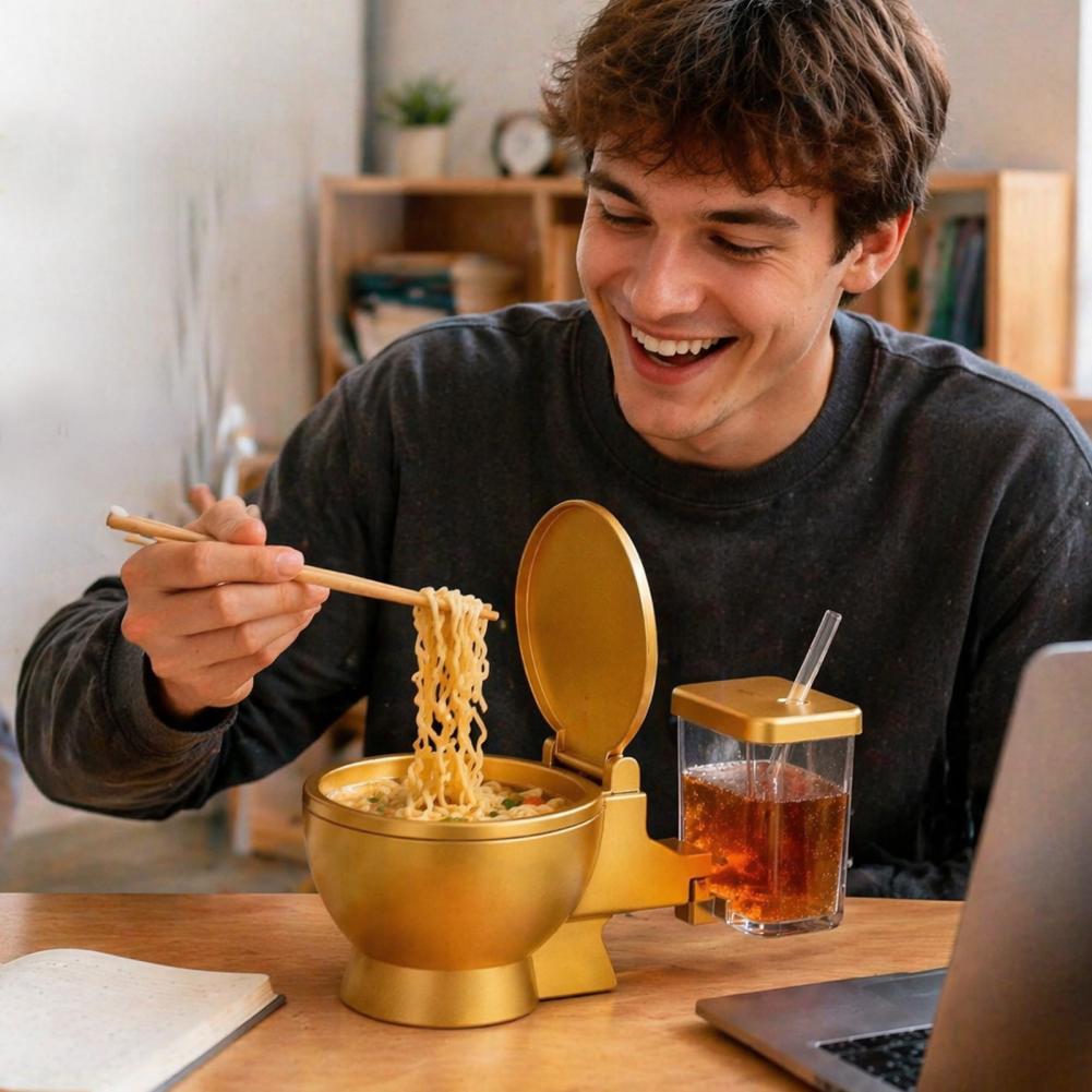 Toilettenförmiges Ramen-Schüss – Meal Prep Soup Bewertung und Preis