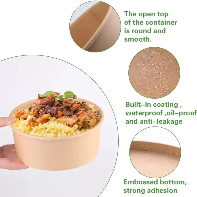 10/20 Stück Kraftpapier-Rundsc – Meal Prep Noodles Bewertung und Preis