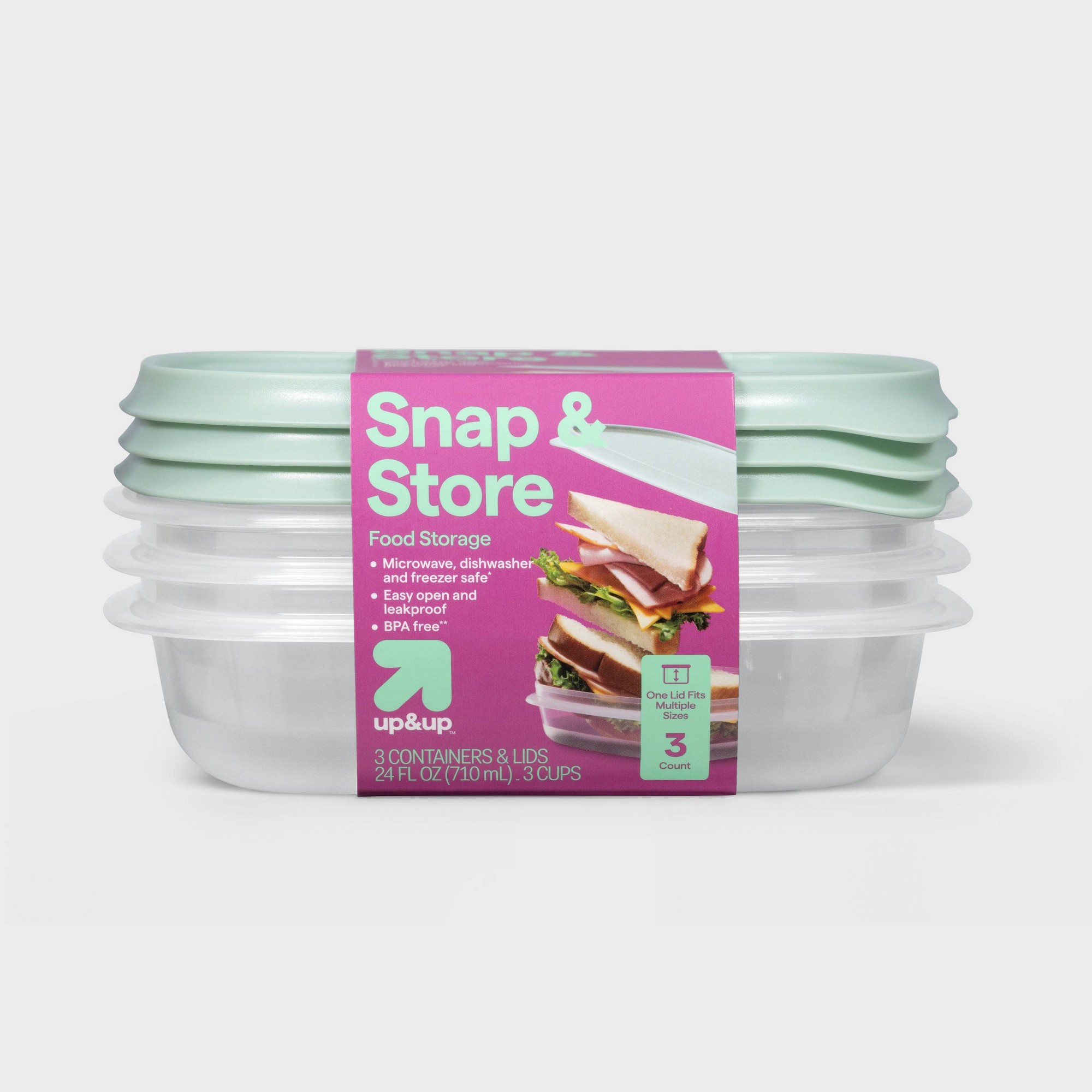 3-teilige quadratische Lebensm – Meal Prep Containers Bewertung und Preis