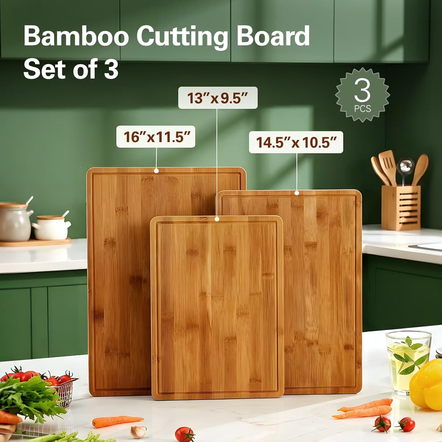 Bambus-Schneidebretter für die – Meal Prep For Cutting Bewertung und Preis